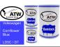 Preview: Volkswagen, Cornflower Blue, LD5C / D7: 500ml Lackdose + 500ml Klarlack + 250ml Härter - Set, von ATW Autoteile West.